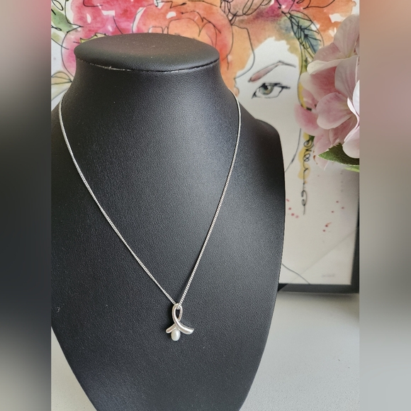 TASAKI Pearl 925 Silver Pendant Necklace - Picture 1 of 8